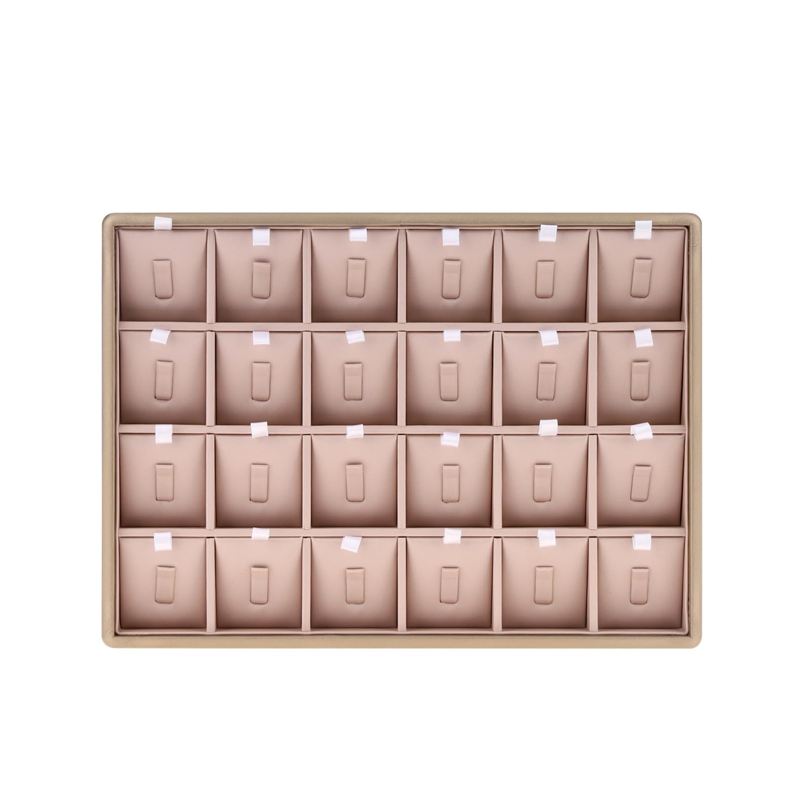 Msioytog Particle Leather Jewelry Tray Featuring Multiple Sections to Tangling and Keep Accessories Neat Jewelry Shop Display