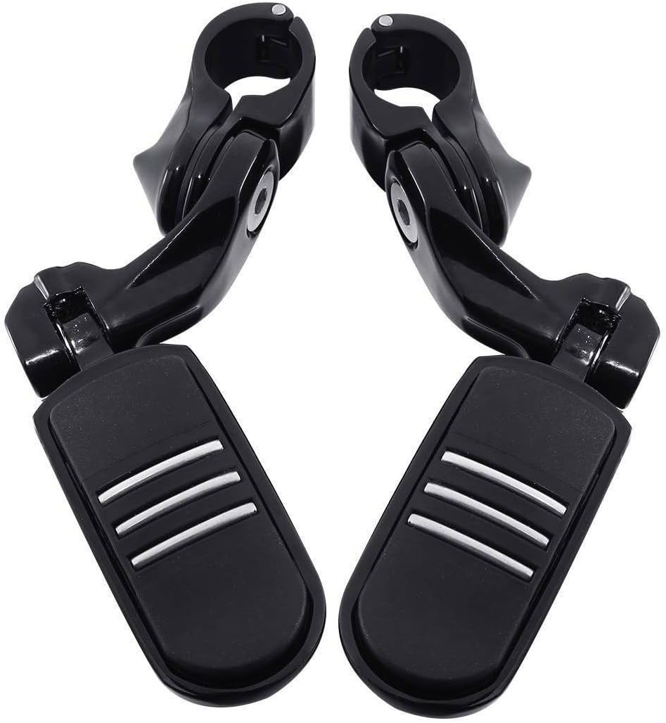 Short Angled Highway Bar Footpegs Pegs Mount Black Aluminum Left Right Front for Honda,for Indian,for Yamaha