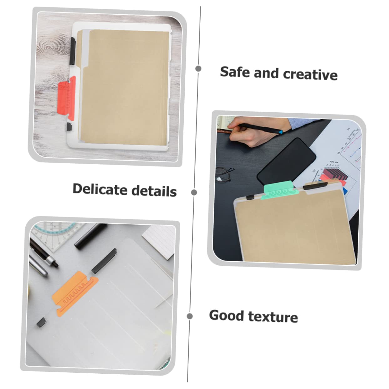 jojofuny 5 Set Linguette Colorate Per Etichette Identificative Per File Per Organizzazione Documenti Per Ufficio E Scuola 40 Pezzi * 5
