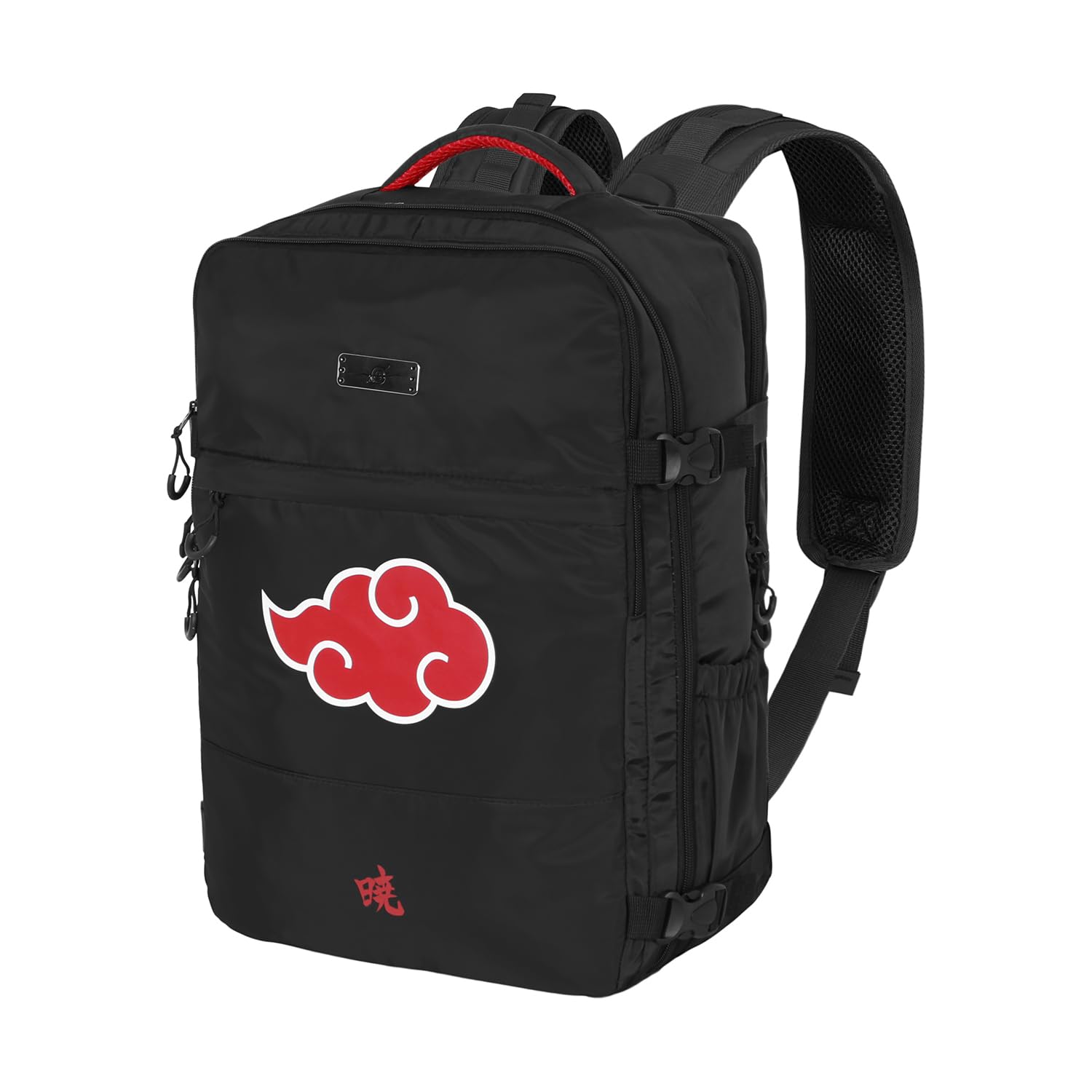 Naruto Clouds-Mochila Mercury Viaje Cabina Avión 40x20x25cm, Negro, Capacidad 20 L