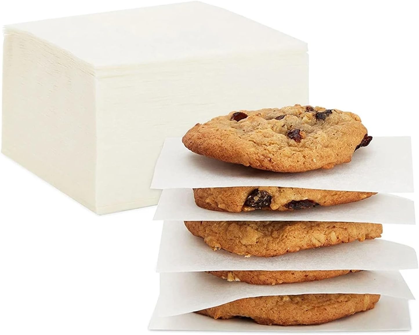 500Pcs Baking Paper Parchment 4x4 Inch Nonstick Square Patty Sheets For Biscuits Cookies Burger Press