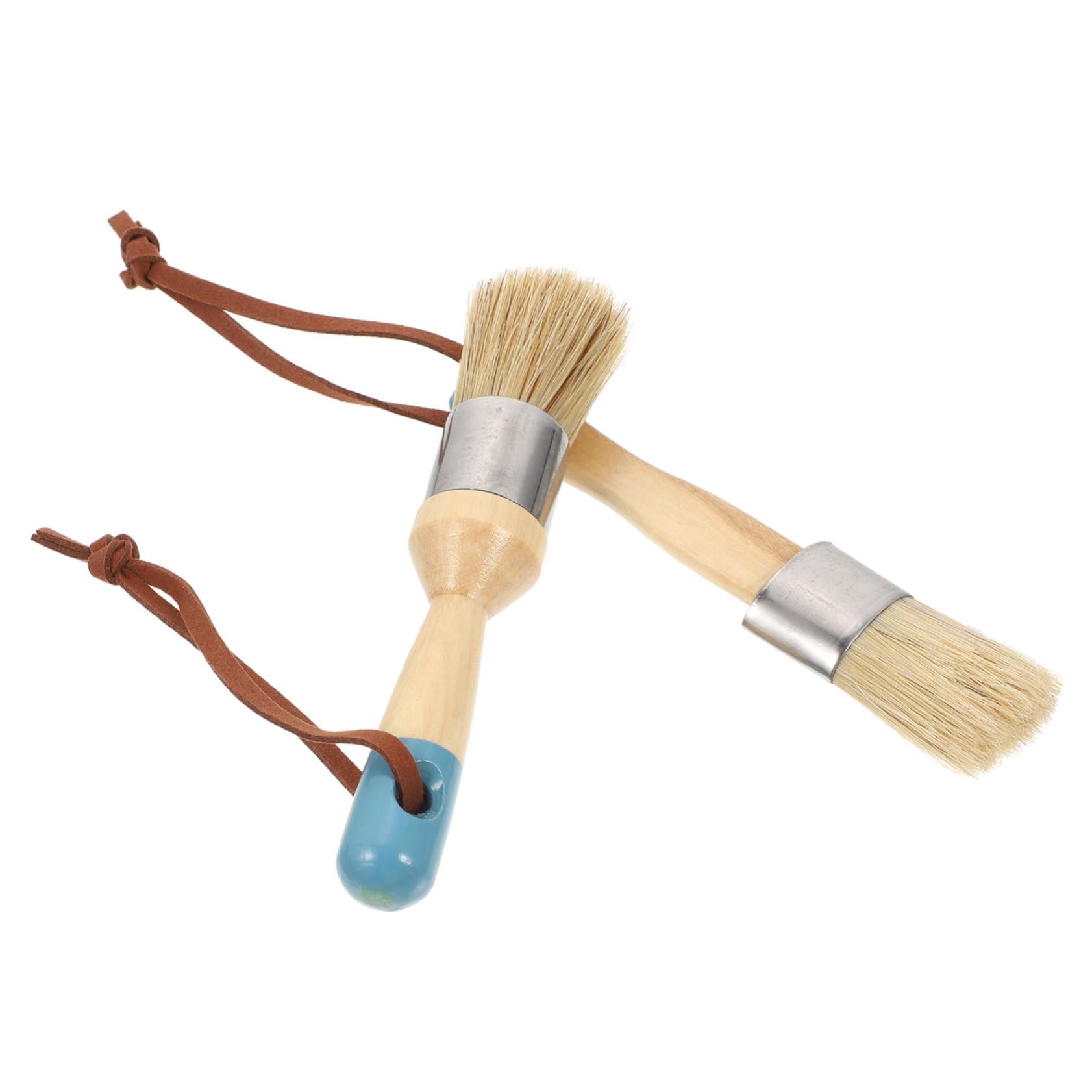 SEWACC 8piezas Pinceles De De Natural De Juego De Cepillos Versátiles para y Muebles para Óleo Esmalte y Barniz