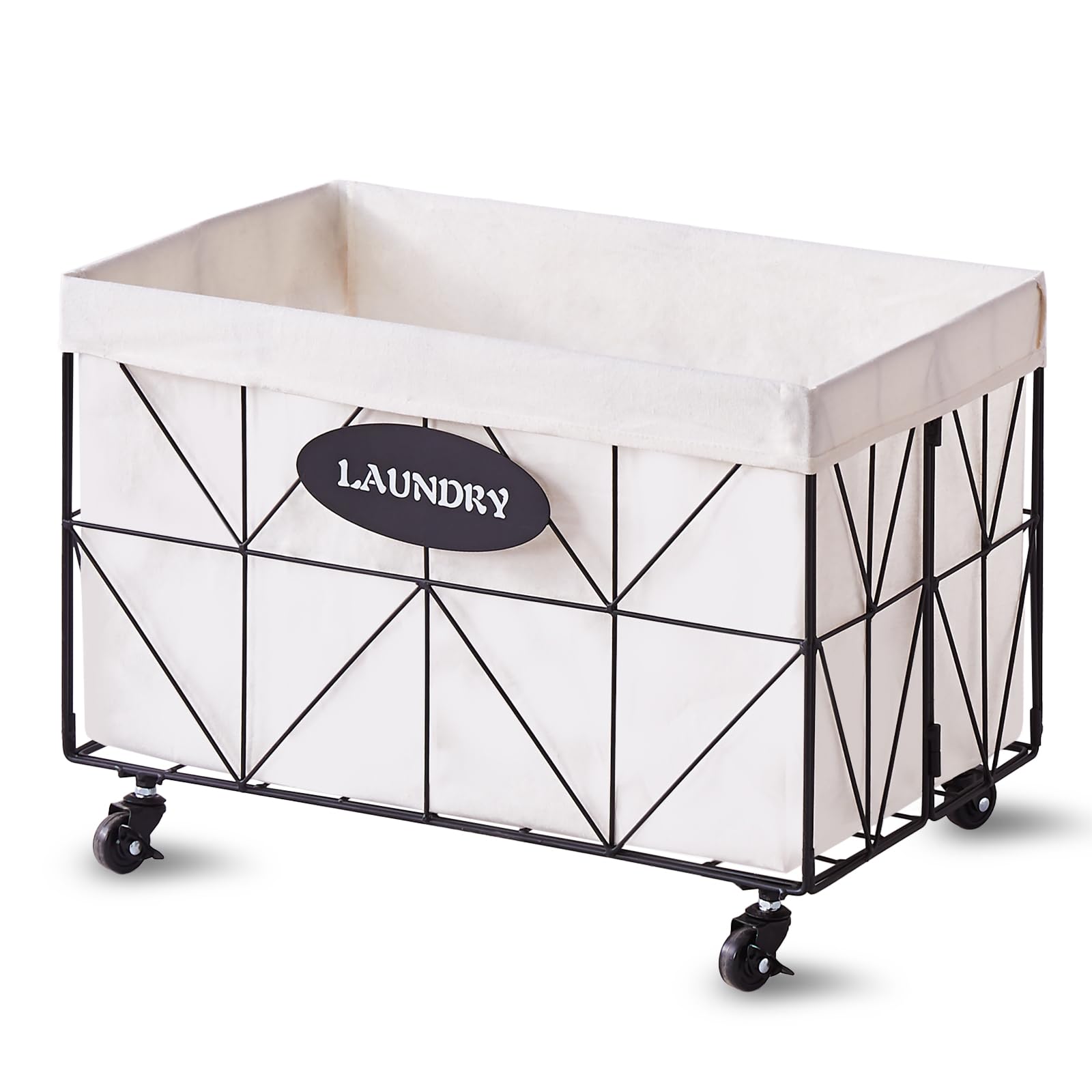 Photo 1 of **MISSING CLOTH LINER**HAMPER FRAME ONLY
Mxfurhawa Collapsible Laundry Hamper 65L, Removable Liner and Sturdy Metal Frame,?22"L x 13.4"W x 15.7"H?