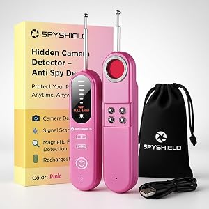 Hidden Camera Detector RF Bug Detector Anti-Spy Wireless Signal Scanner for Travel Hotel Home GPS Tracker Detection Tool