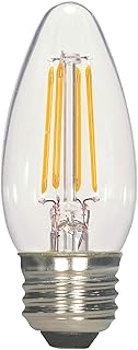 Satco S9964 Medium Bulb in Light Finish, 3.50 inches, Base, Clear