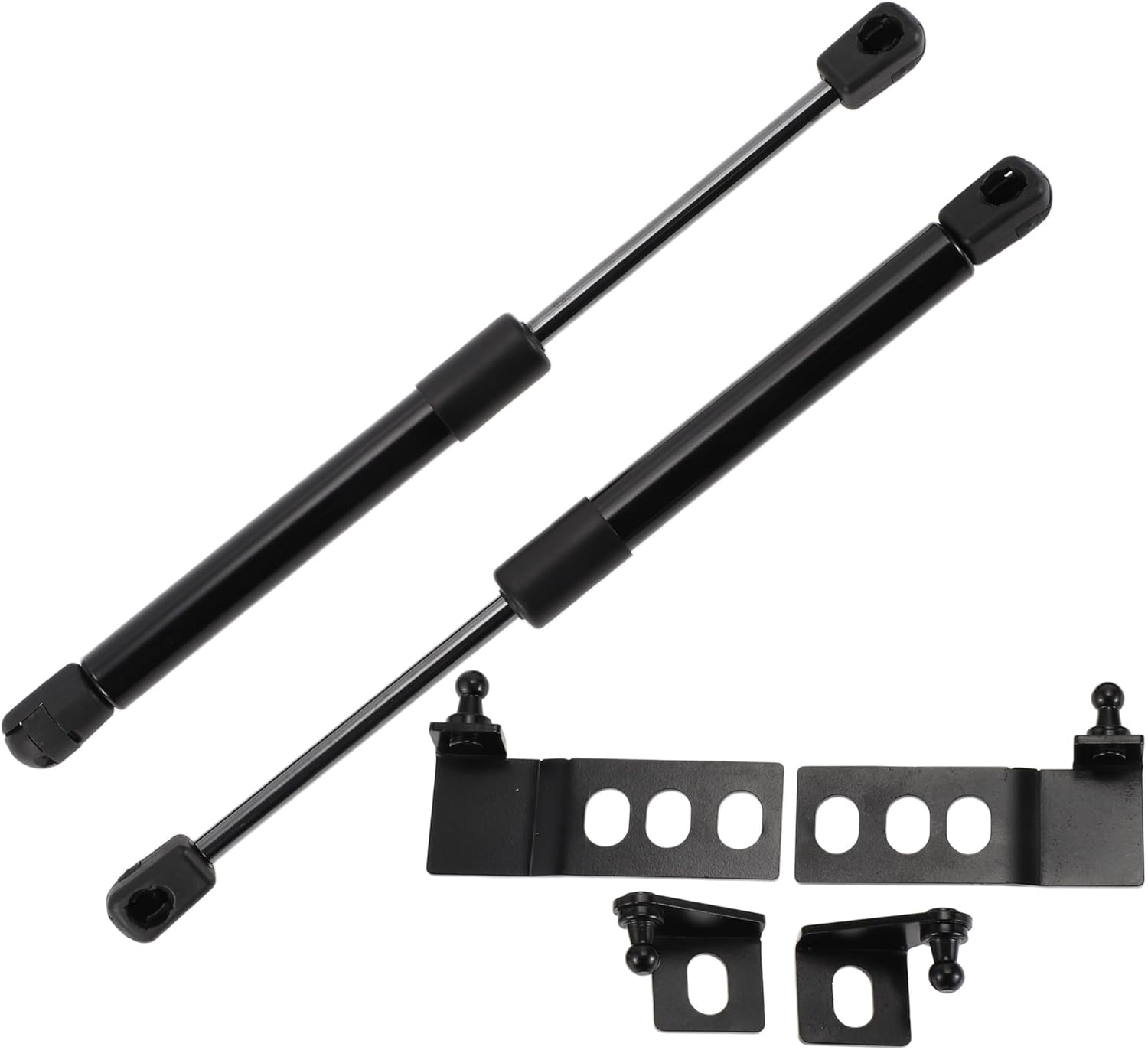 Lift Supports Struts for Toyota Corolla Cross 2022-2024 Front Hood Gas Spring Black with Mounting Bracket 2Set