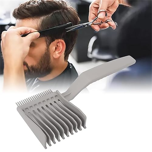 Miniatura 8 de Peines de peluquería profesional para corte de cabello, resistente al calor, peine curvado, parte superior plana, suministros de peluquería para