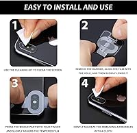 Vista 5 de Suoman Paquete de 3 protectores de lente de cámara Samsung Note 20 Ultra - [aleación de aluminio] [no afecta las tomas nocturnas] Película de vidrio