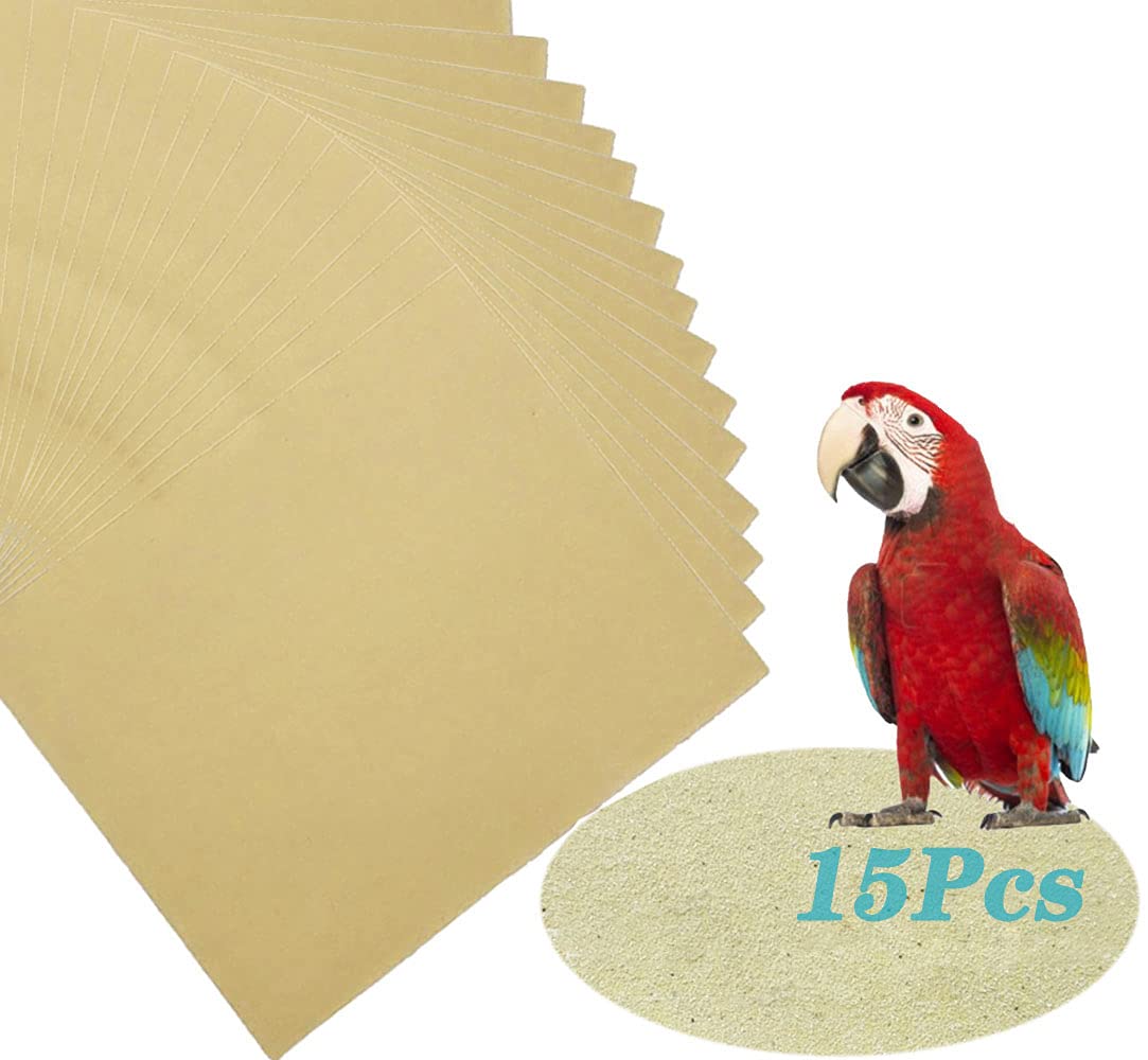 Buy 15PCS Gravel Paper for Bird Cage,11x17 Inch Bird cage Liner Gravel