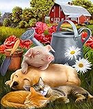 Zariocy Lucky Random 5D Surprise Diamond Painting Round Full Drill, DIY Mystery Unknown Paint with Diamonds Arts by Number Kits, Crystal Embroidery Cross Stitch, Canvas for Home Office Wall Decor21