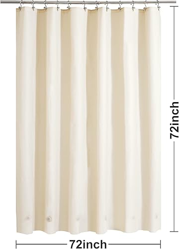 Vista 14 de Barossa Design - Forro de cortina de PEVA para ducha, calidad prémium, sin olor químico, no contiene PVC ni BPA, ligero, tamaño estándar, con 3 Gris