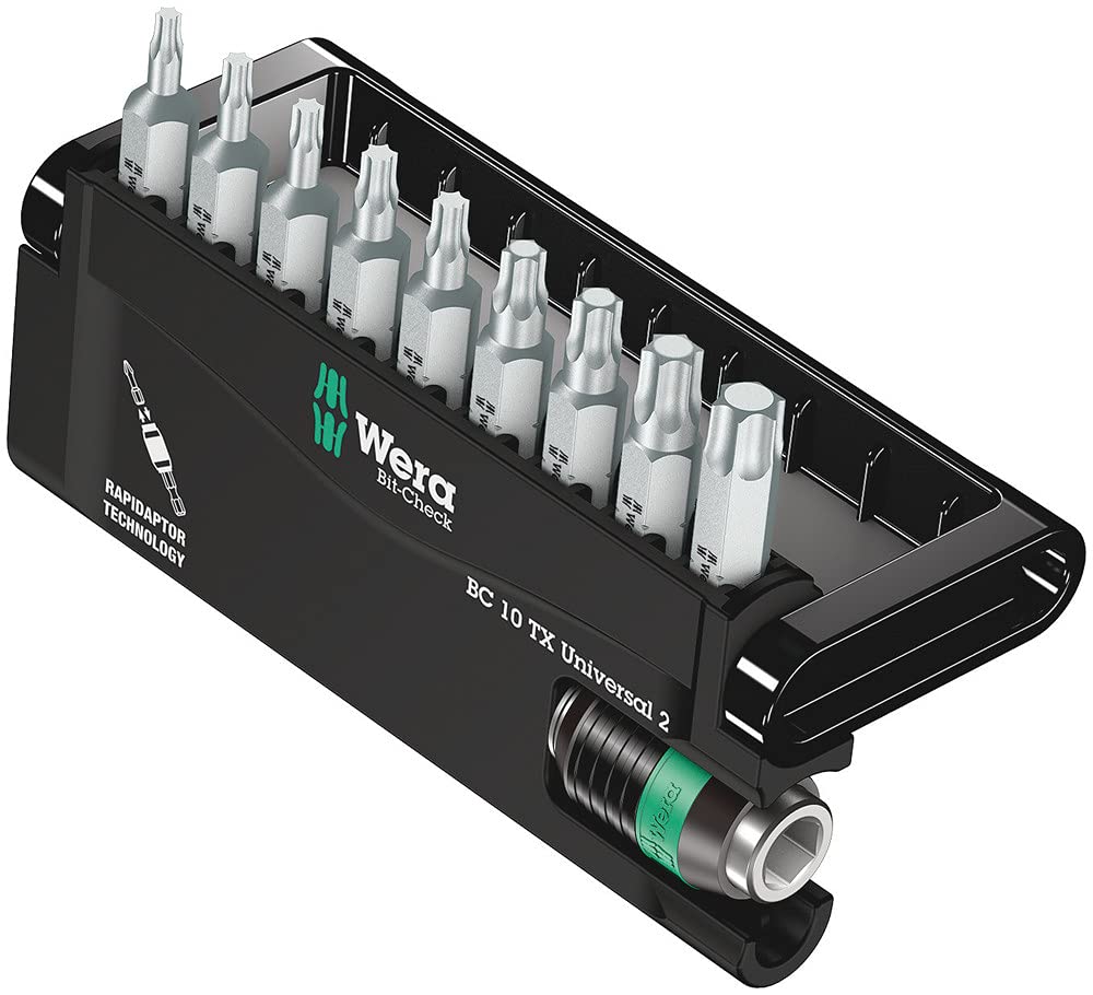 Wera Bit-Sortiment, Bit-Check 10 TX Universal 2, 10-teilig, 05057115001
