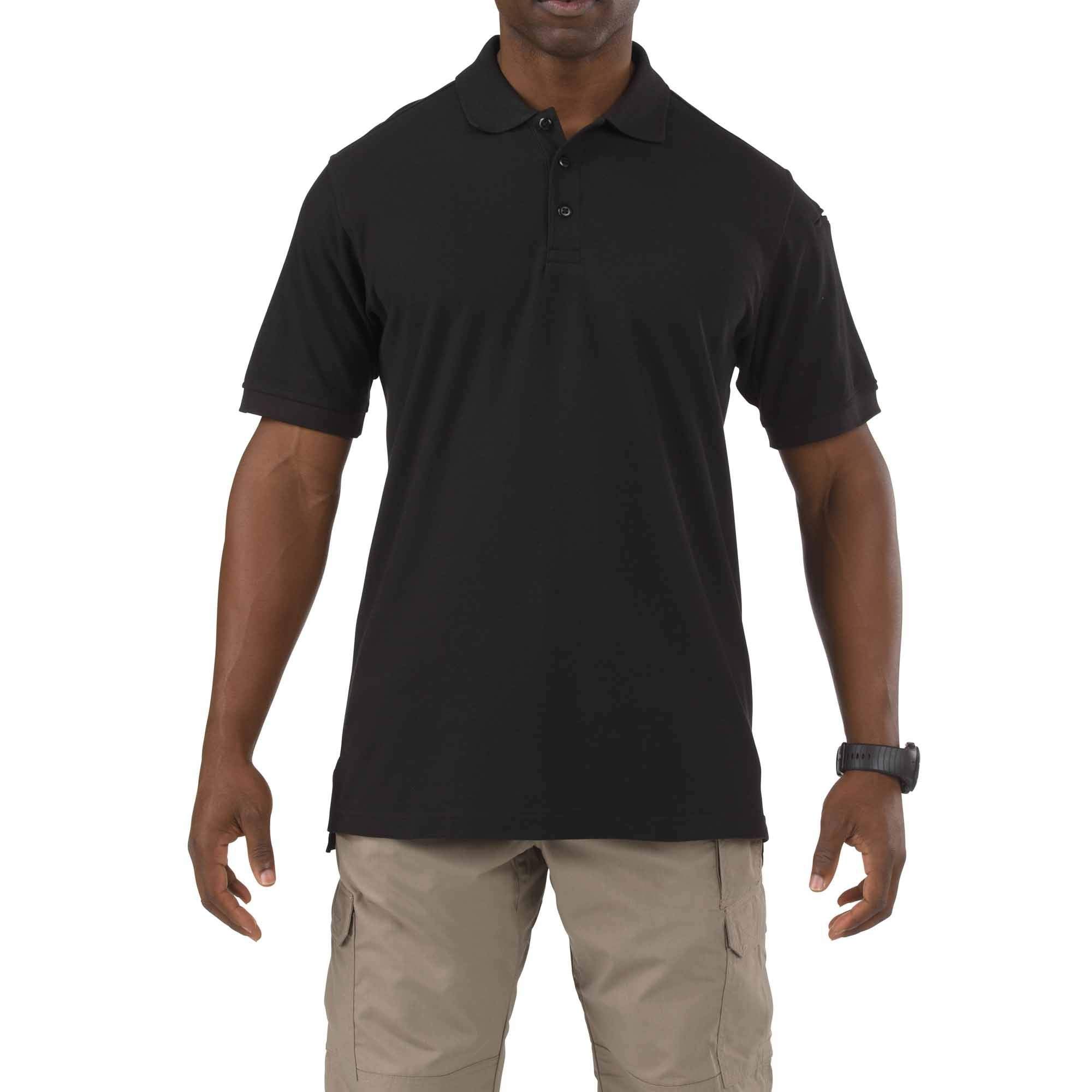 5.11 Tactical Men's Utility Short Sleeve Polo Shirt, Poly-Cotton Fabric, Wrinkle Resistant, Style 41180