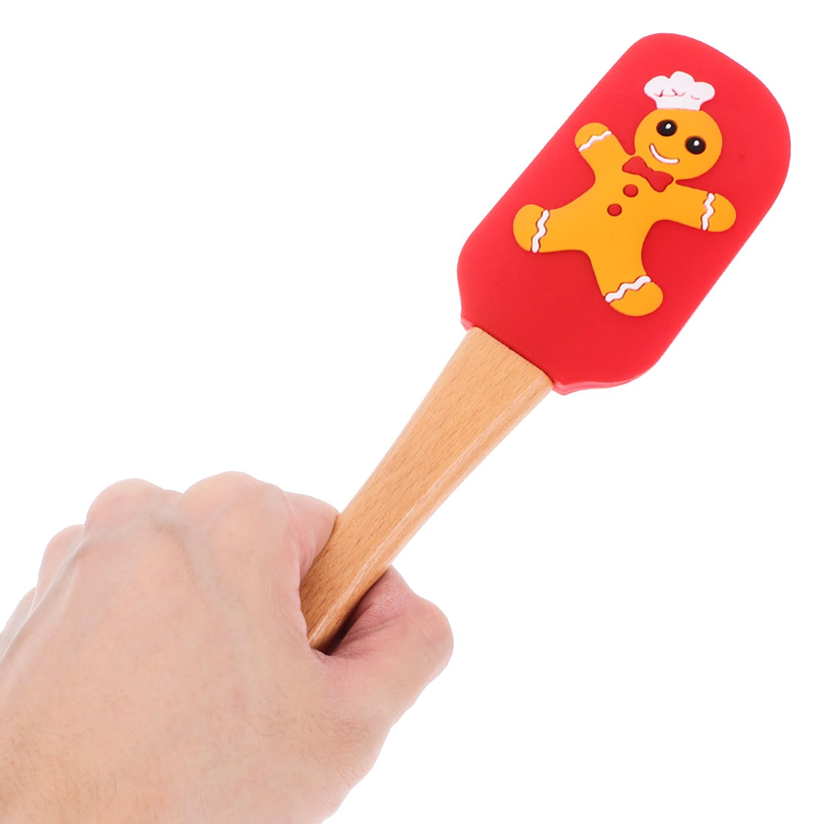 Espátulas de Silicona para Hornear 4 Piezas Mango Cómodo y Diseño Navideño, Raspadores para Crema y Untables para Uso en Casa y Repostería Color Aleatorio Estilo Aleatorio