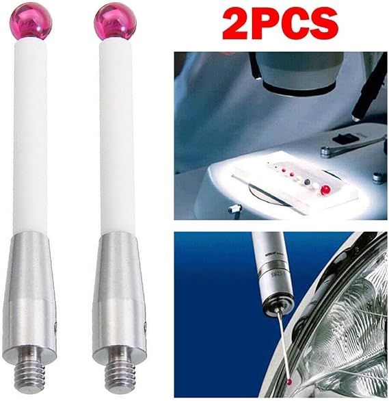 2Pcs A-5000-3709 Cmm Probe Stylus for Renishaw for CMM Machine 50mm Ceramic Stem, 6mm Ball