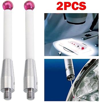 2Pcs A-5000-3709 Cmm Probe Stylus for Renishaw for CMM Machine 50mm Ceramic Stem, 6mm Ball