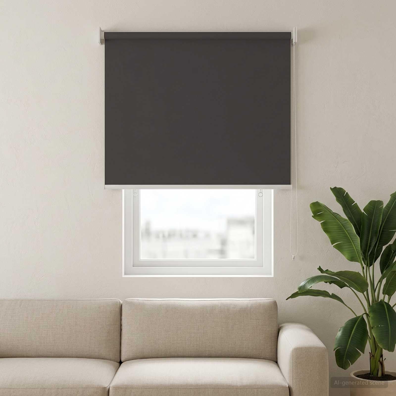 Tenda avvolgibile antracite, 80 x 140 cm, protezione dai raggi UV | Efficace protezione dagli sguardi indiscreti e dal calore per soggiorno, camera da letto e giardino d'inverno. Facile