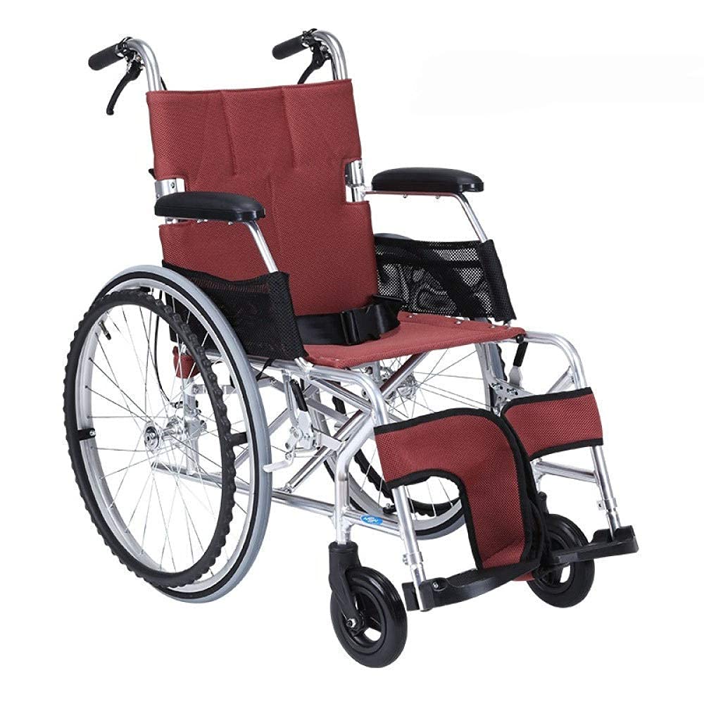 Carrello Portaoggetti Multifunzionale,Sedie a Rotelle,Sedia a Rotelle Pieghevole Leggera Sedia a Rotelle Ultraleggera Piccola Ruota Vecchio Carrello Aviazione Sedia a Rotelle in Alluminio Alnio