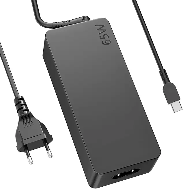 Sunydeal 65W Lenovo Ladekabel Laptop USB C Netzteil Ladegerät für Lenovo Thinkpad Touch Yoga Chromebook HP ASUS Acer Dell Samsung Surface Huawei MacBook Type C Charger mit PD 3.0 QC Schnellladegerät