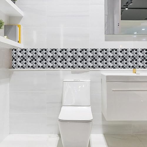 Miniatura 7 de Nanxson Azulejos de 25 hojas para salpicaduras de cocina, azulejos decorativos autoadhesivos de pared de 5.9 x 5.9 pulgadas para baño, dormitorio