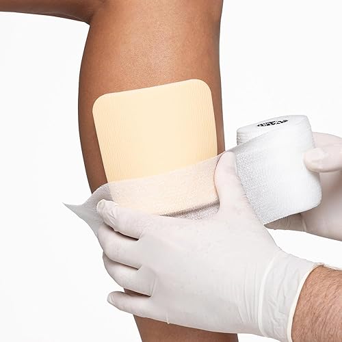 Miniatura 5 de MEDSTOCK Apósito de espuma no adhesivo, 4 x 4 pulgadas (paquete de 10), cuidado de heridas, apósito de espuma para control de olores para heridas,