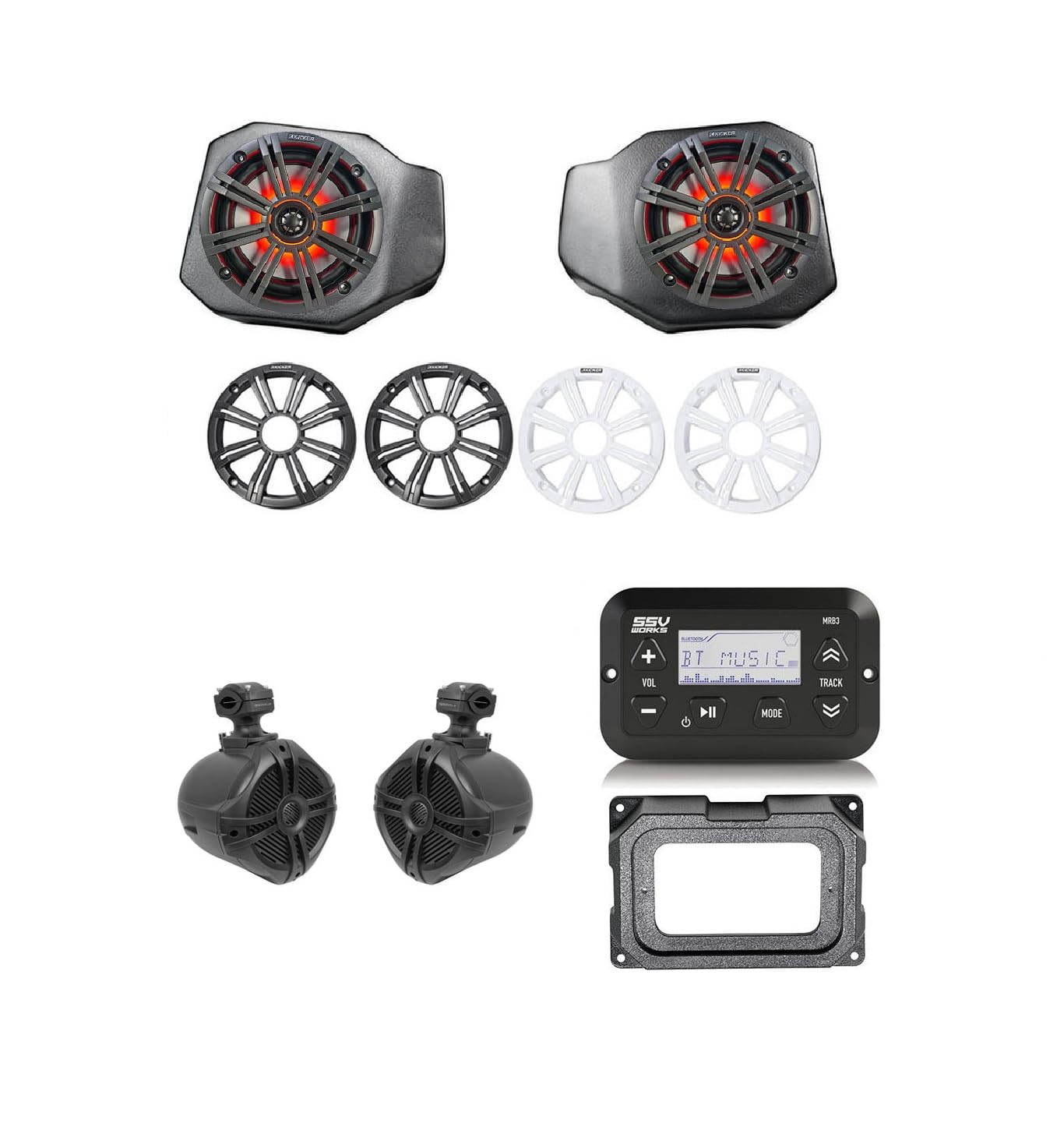 Audiosavings Bundle: (2) KICKER 45KM654L 6.5