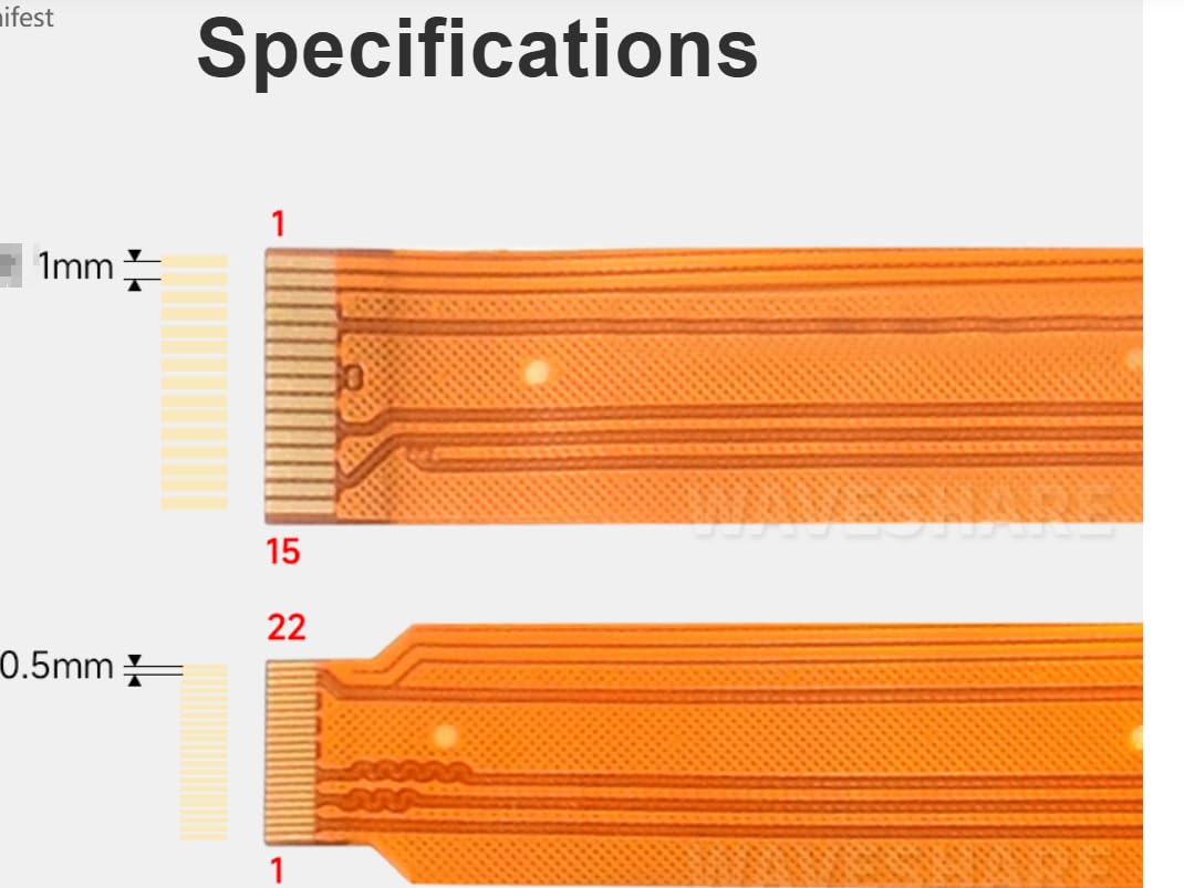 DSI FPC Flexible Cable Compatible with Raspberry Pi 5 22Pin To 15Pin 200mm Suitable For DSI Display Screens With Stable Signal Transmission