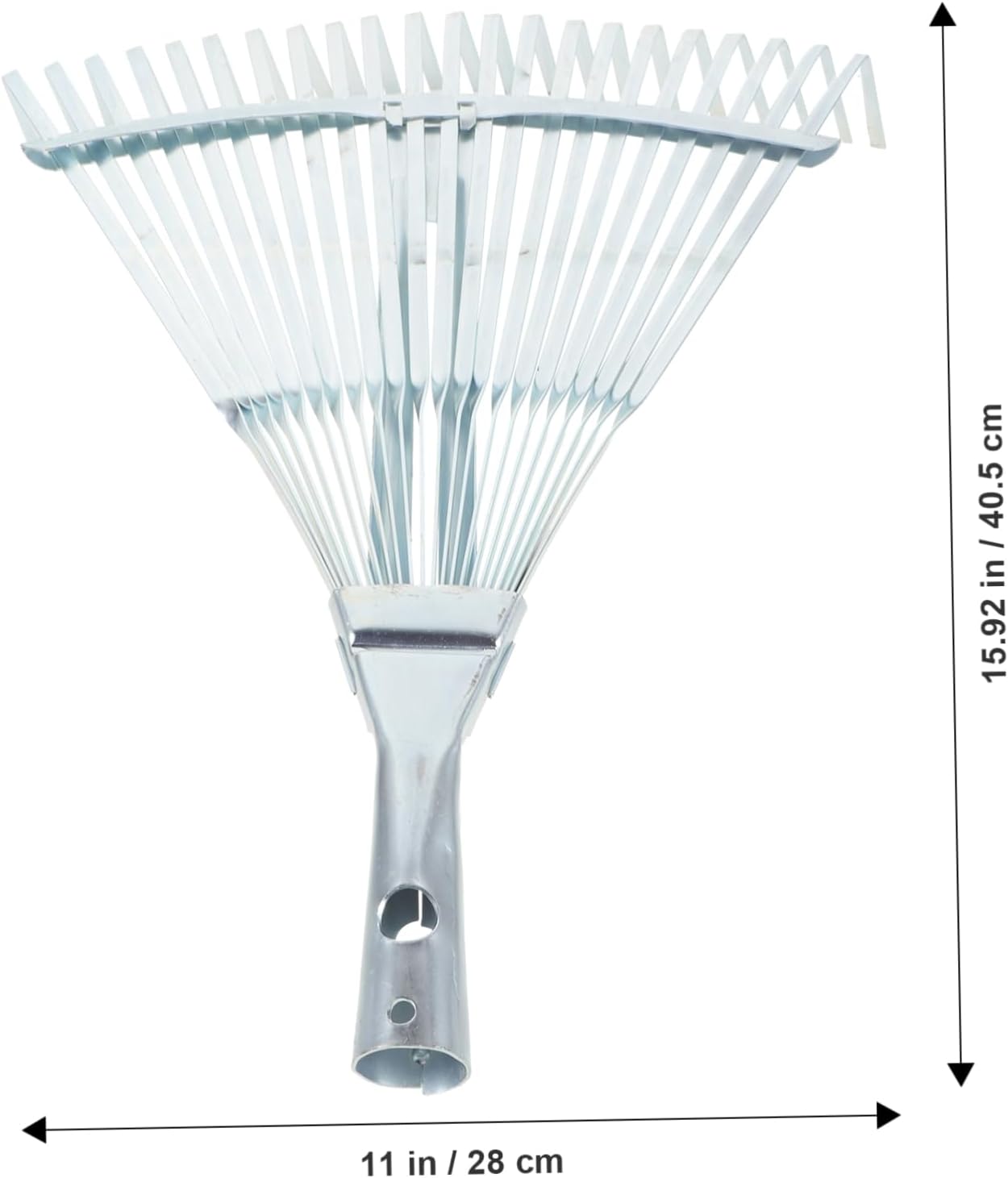 Uonlytech Garden Leaf Rake Adjustable Expandable Rake for Efficient Leaf Cleanup Lightweight and Portable Gardening Tool for Lawns and Garden Beds