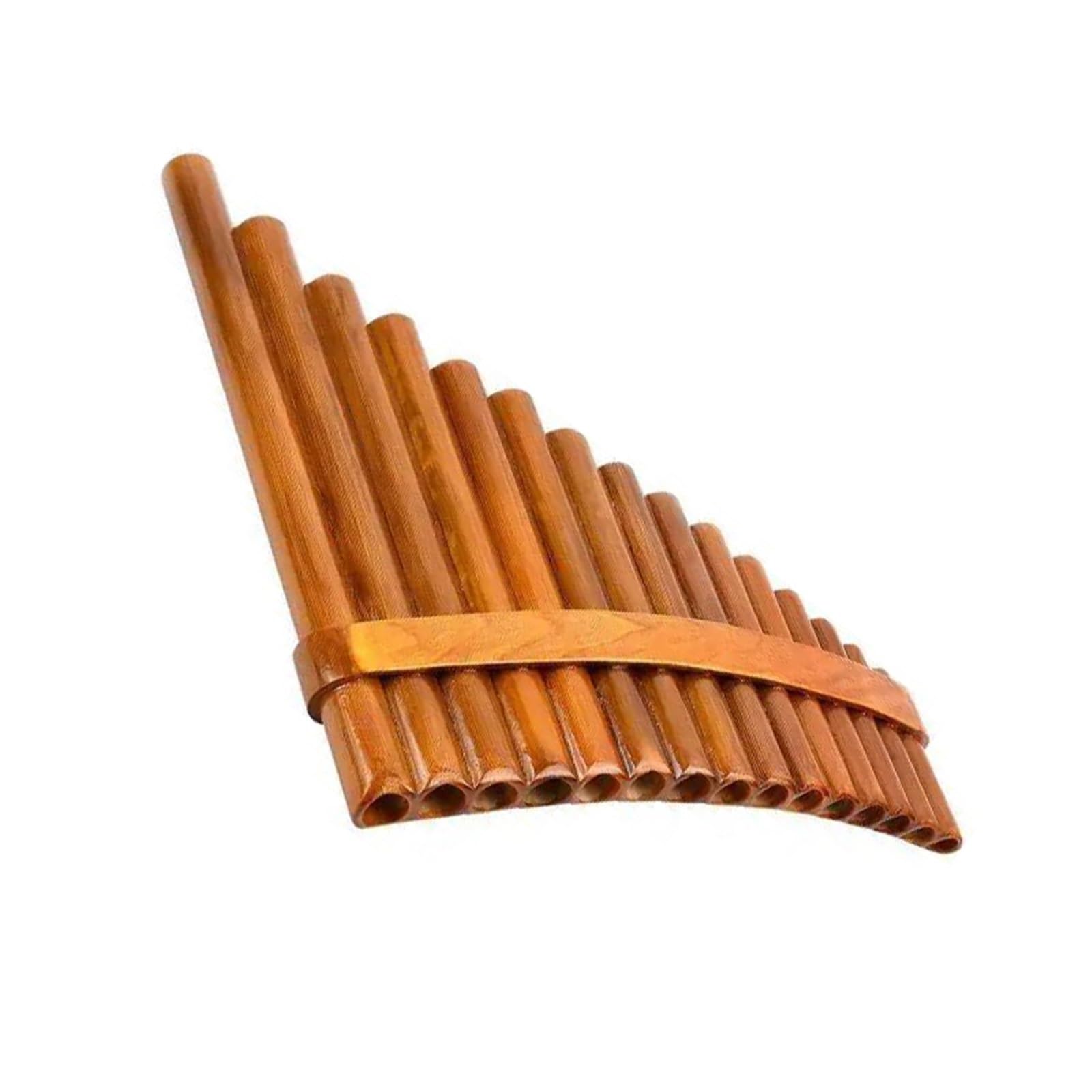Fletnie Pana Dla Początkujących Instrument Rurowy G dur 15 W Kolorze Brązowym(Left hand)
