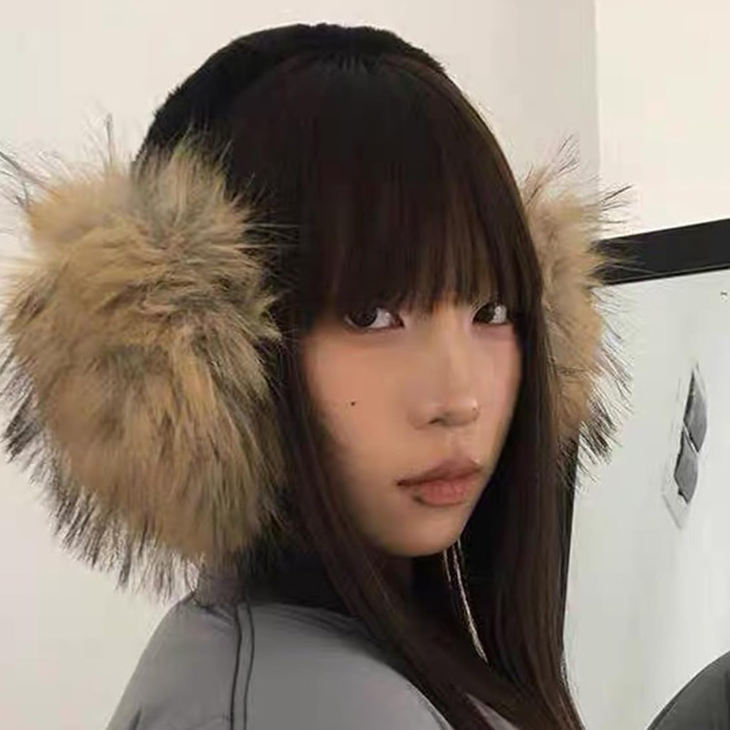 Plush Simple EarMuffs for Women and Ear Warmer Furry Headband for Winter Christmas New Year Gifts Plush Earmuffs