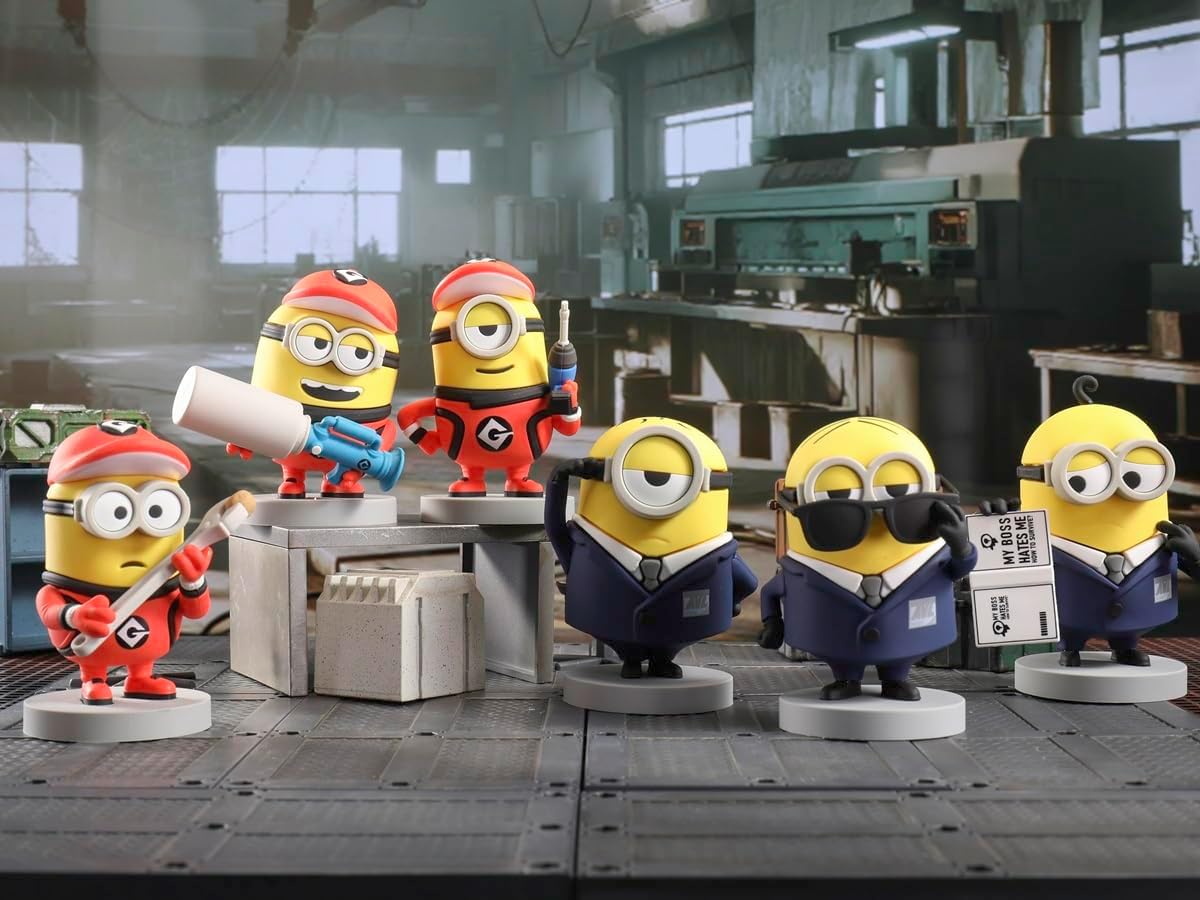 YOLOPARK Despicable Me 4 Toys,Collectible Minions Agent Gus Decor Figures,3 Inch Minion Home Decorations for Desk and Shelf, Holiday Birthday Gifts for Ages 3 and Up - Image 4