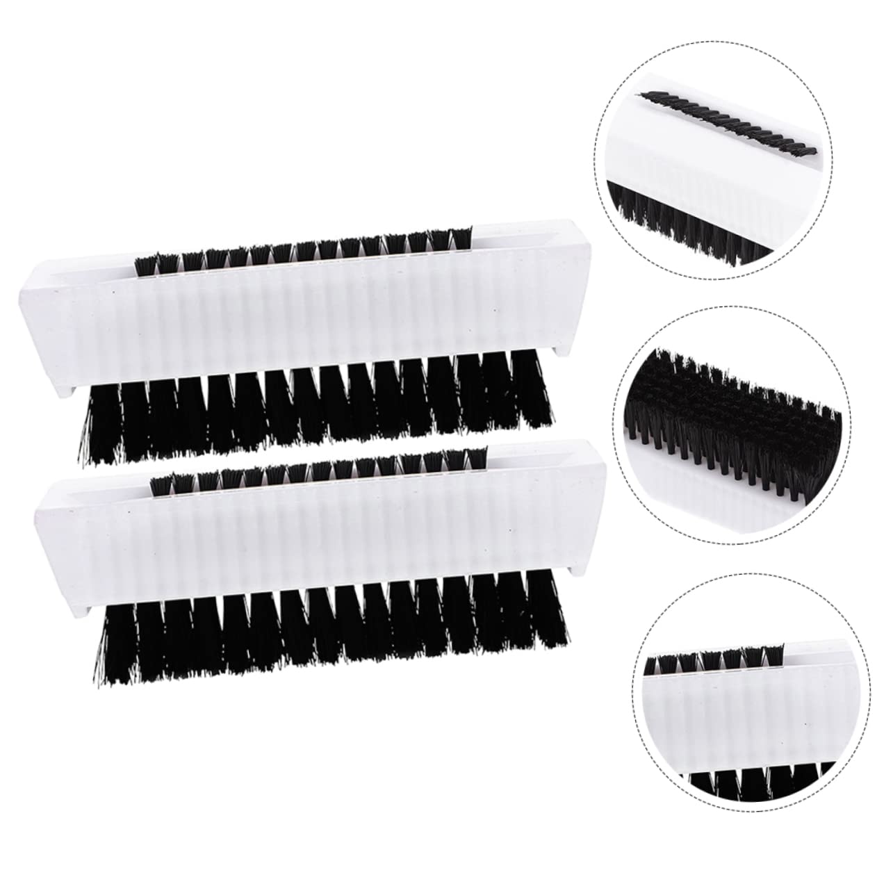 8pcs Double-sided Nail Cleaning Brush Soft Bristle Nail Scrubber for Daily Use Portable Fingernail and Toenail Cleaner for Home and Travel