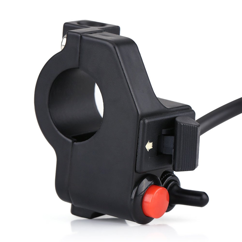 Przełącznik do kierownicy motocykla, uniwersalna kierownica motocyklowa Keenso przełącznik/reflektor/kierunkowskaz na kierownicę 7/8" 22 mm