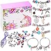 COO&KOO Charm Bracelet Making Kit, Jewelry Making Supplies Mermaid Unicorn Gifts for Teen Girls Crafts for Girls Ages 8…