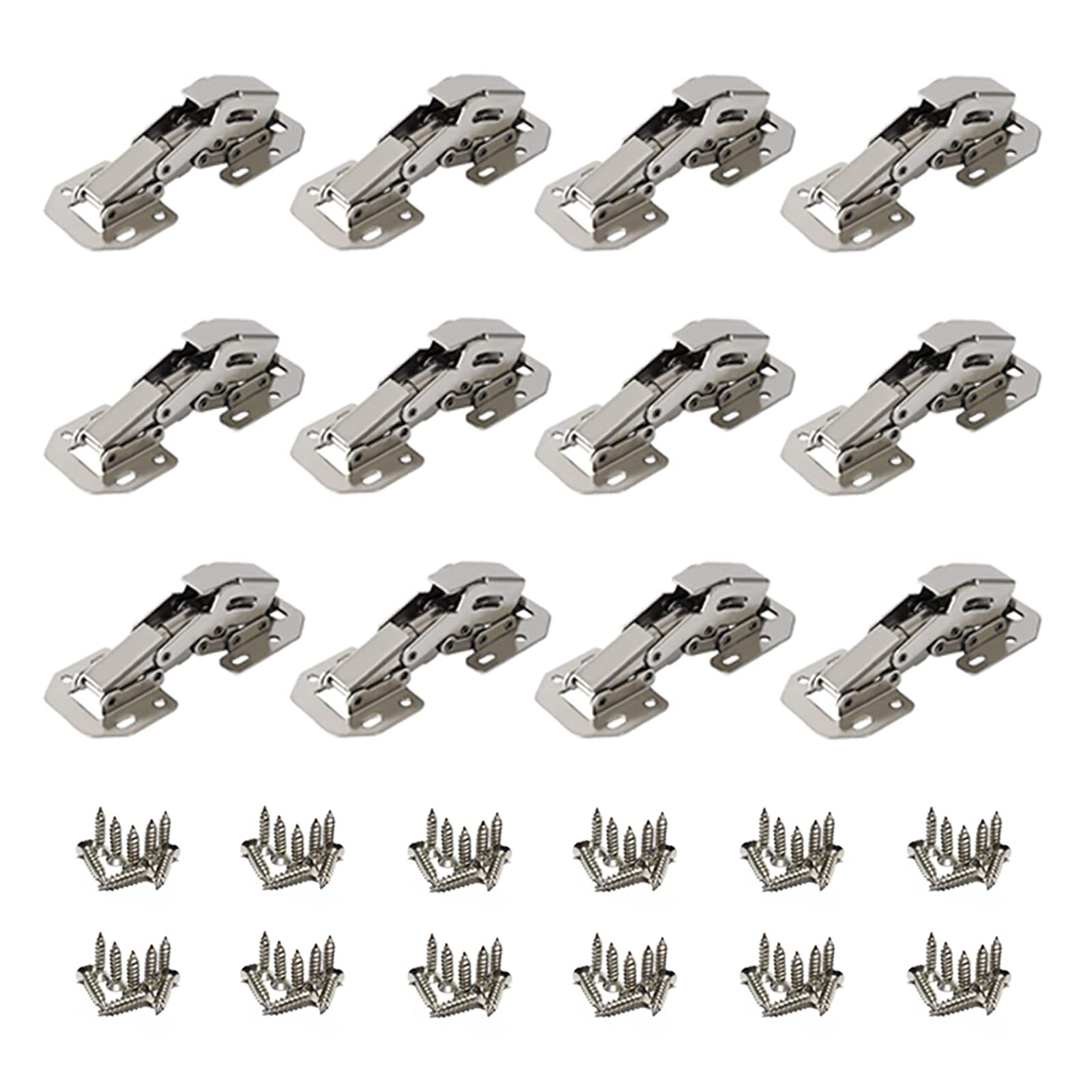 Buy REDYA 12 Pack Frameless Hidden Hinges, Soft Close Hidden