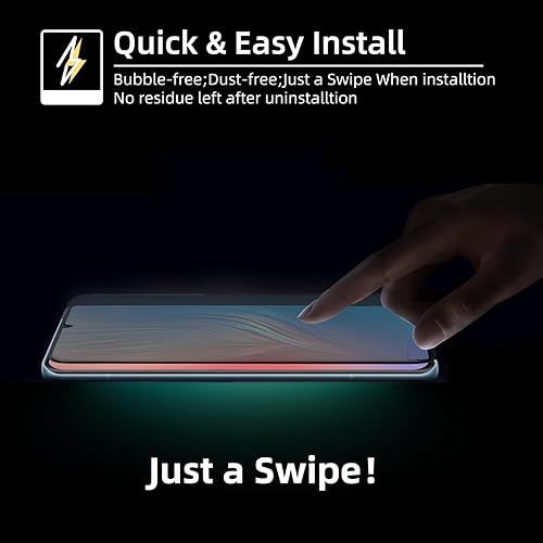 Miniatura 5 de Paquete de 4 protectores de pantalla de privacidad diseñados para Samsung Galaxy A13A23. Compatible con desbloqueo de huellas dactilares. Vidrio