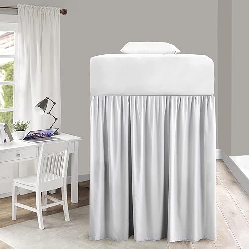 Miniatura 3 de Falda de cama para dormitorio  Falda de cama con volantes  Esencial para habitación  Falda de cama para dormitorio de dormitorio individual XL