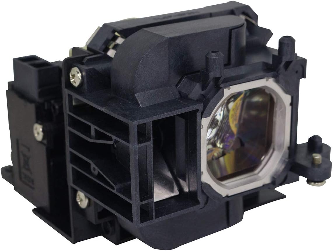 Front angled view of the BulbAmerica projector lamp assembly for NEC NP44LP, showing the housing and bulb.