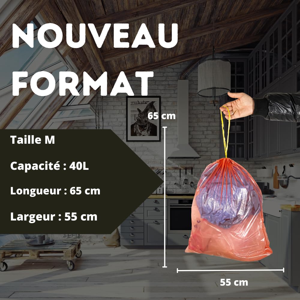 Sachet Plastique Sac Poubelle 40l Carrefour Discount Sac Poubelle