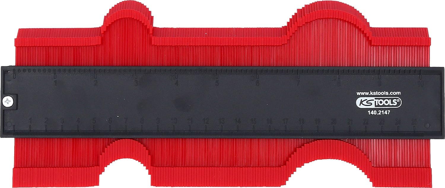 KS Tools 140.2147 Galgas para contornos, 280 mm | Rango de medición 0 - 250 mm, longitud 280