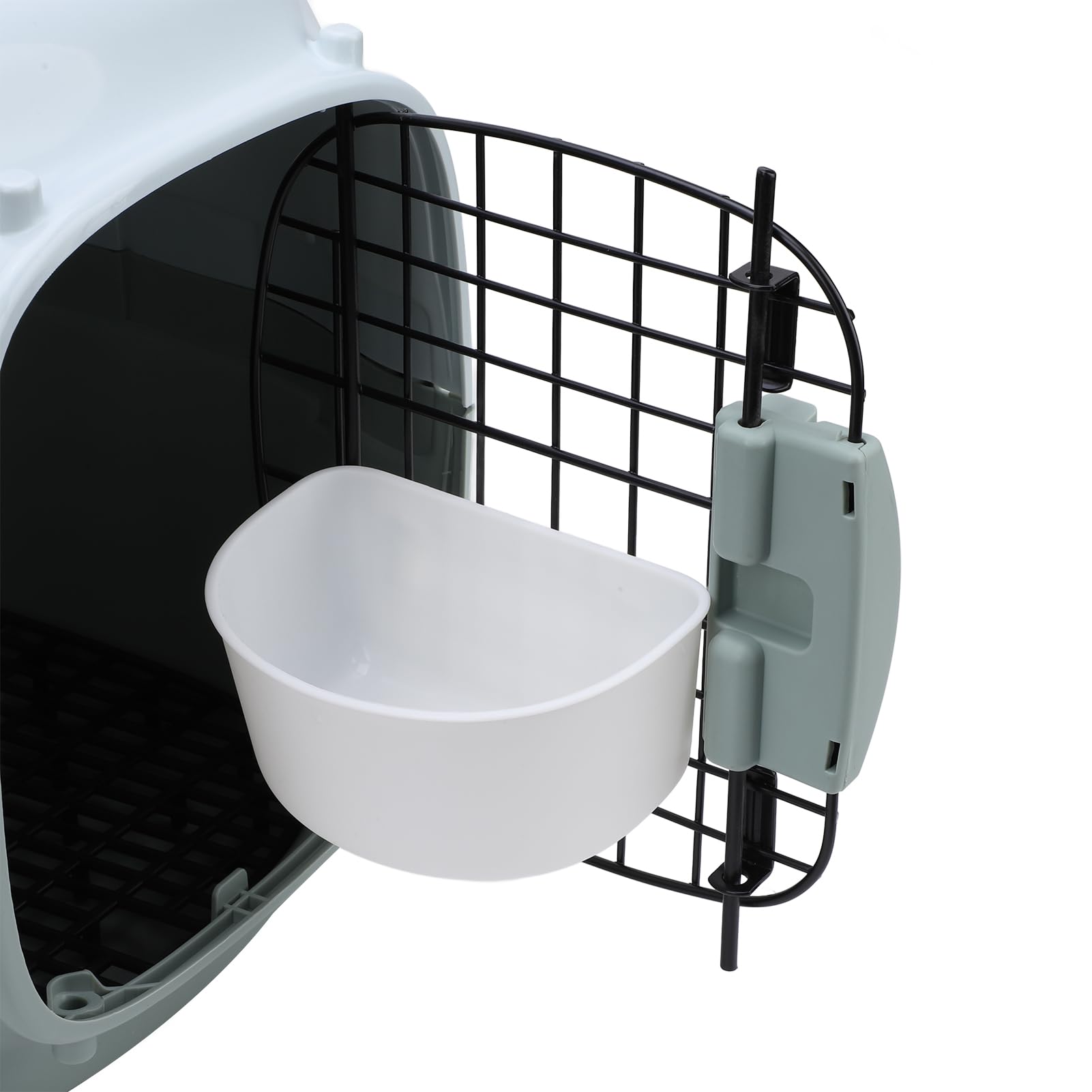 RIZGHWOY Trasportino da Viaggio per Gatti di Grandi Dimensioni Porta Rigida con Chiusura a Chiave Ventilazione su 4 Lati Trasportino Portatile per Cani per Viaggiare in Auto o in Aereo (S 5,7 pollici)