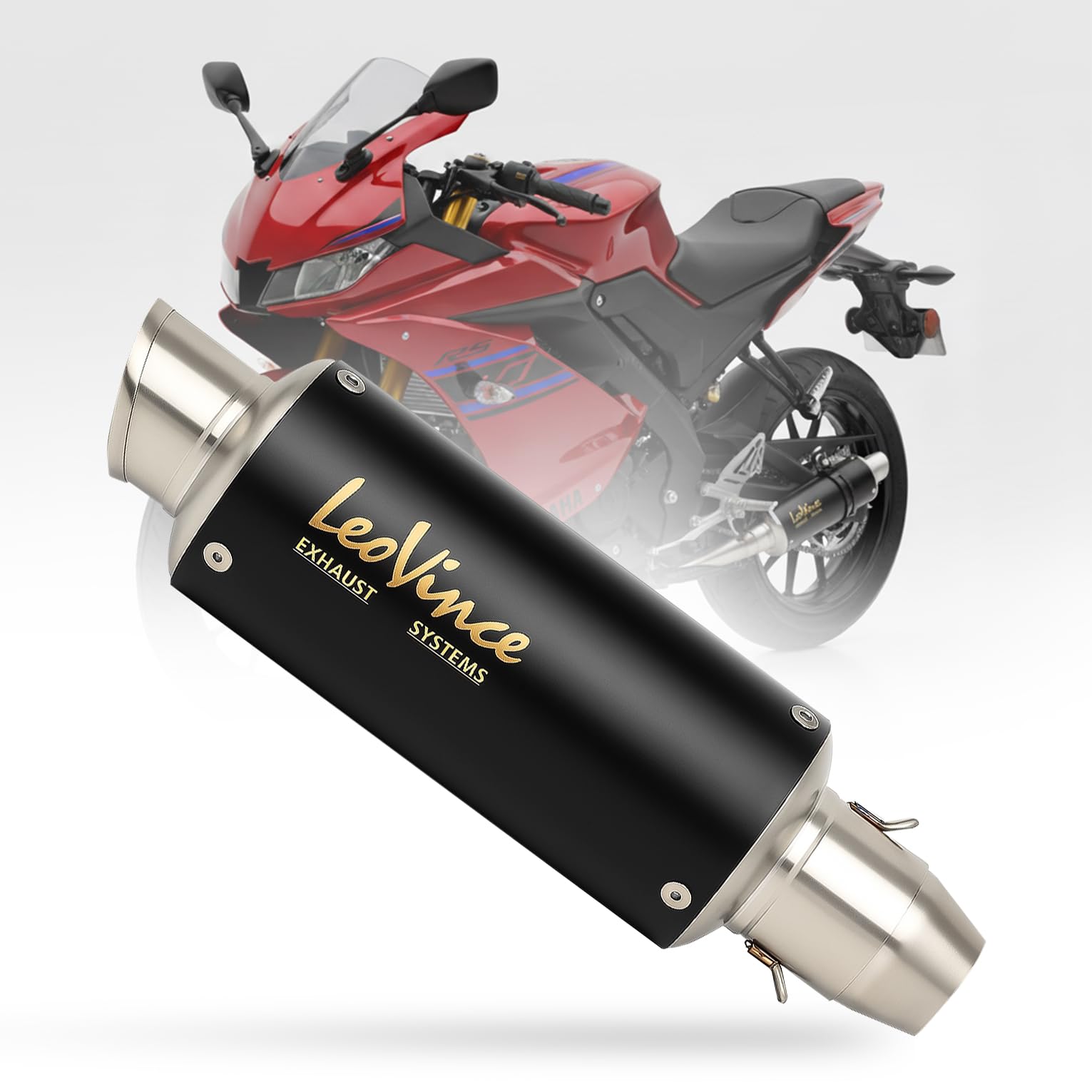 Vagary New Motorcycle Exhaust Silencer for Yamahaa R15 V3 V4 MT-15