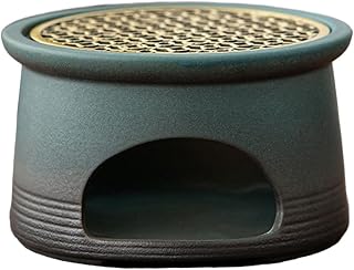 TJLVYCNB Calentador de Tetera, portavelas, Base calentadora de té, Base calentadora de Velas, Calentador de Tetera, for Restaurante, cafetería, Tetera de Vidrio for Cocina con Leche, Azul
