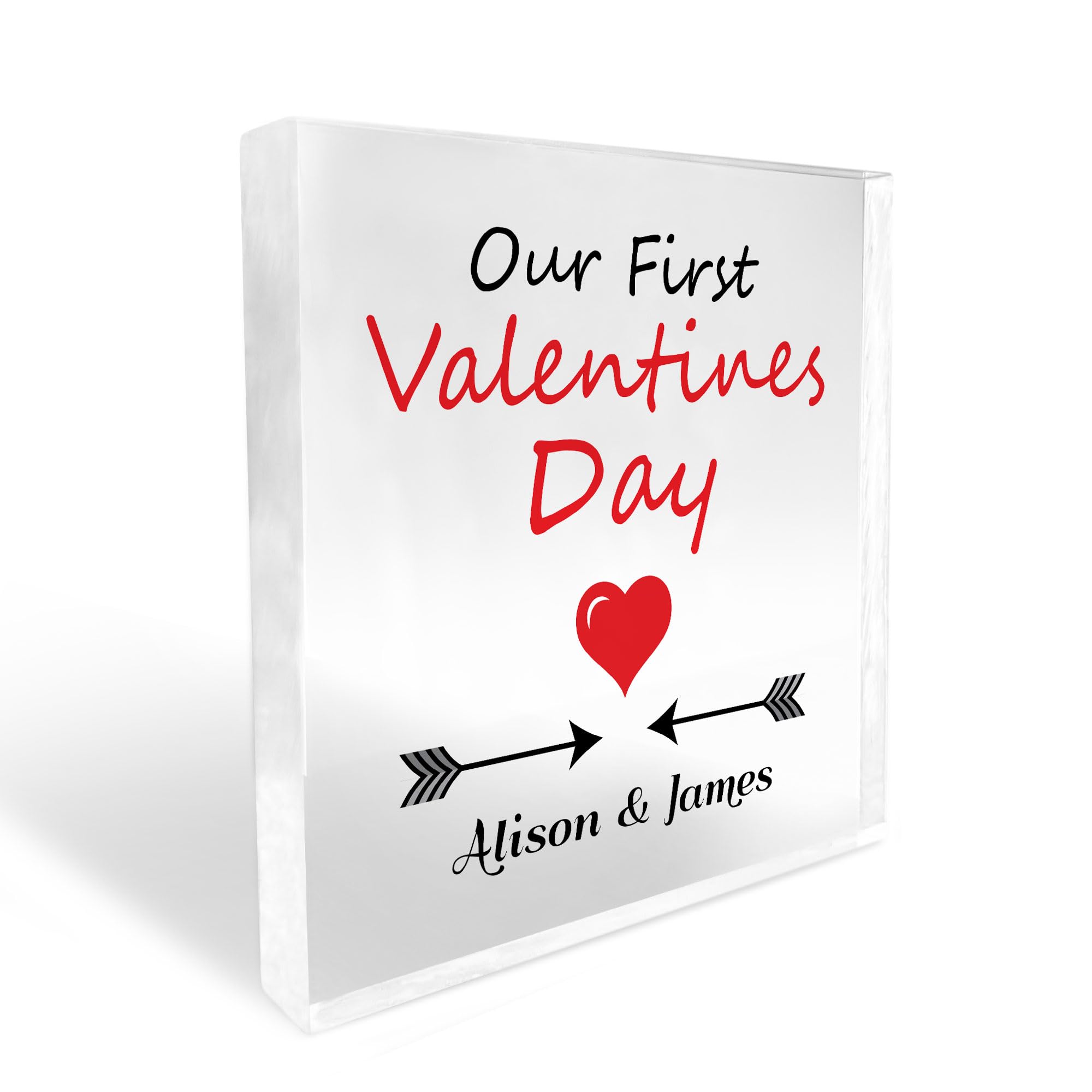 Red Ocean Our First Valentines Day Gift For Boyfriend Girlfriend Personalised Plaque Gift For Him Her Valentines Gifts Keepsake