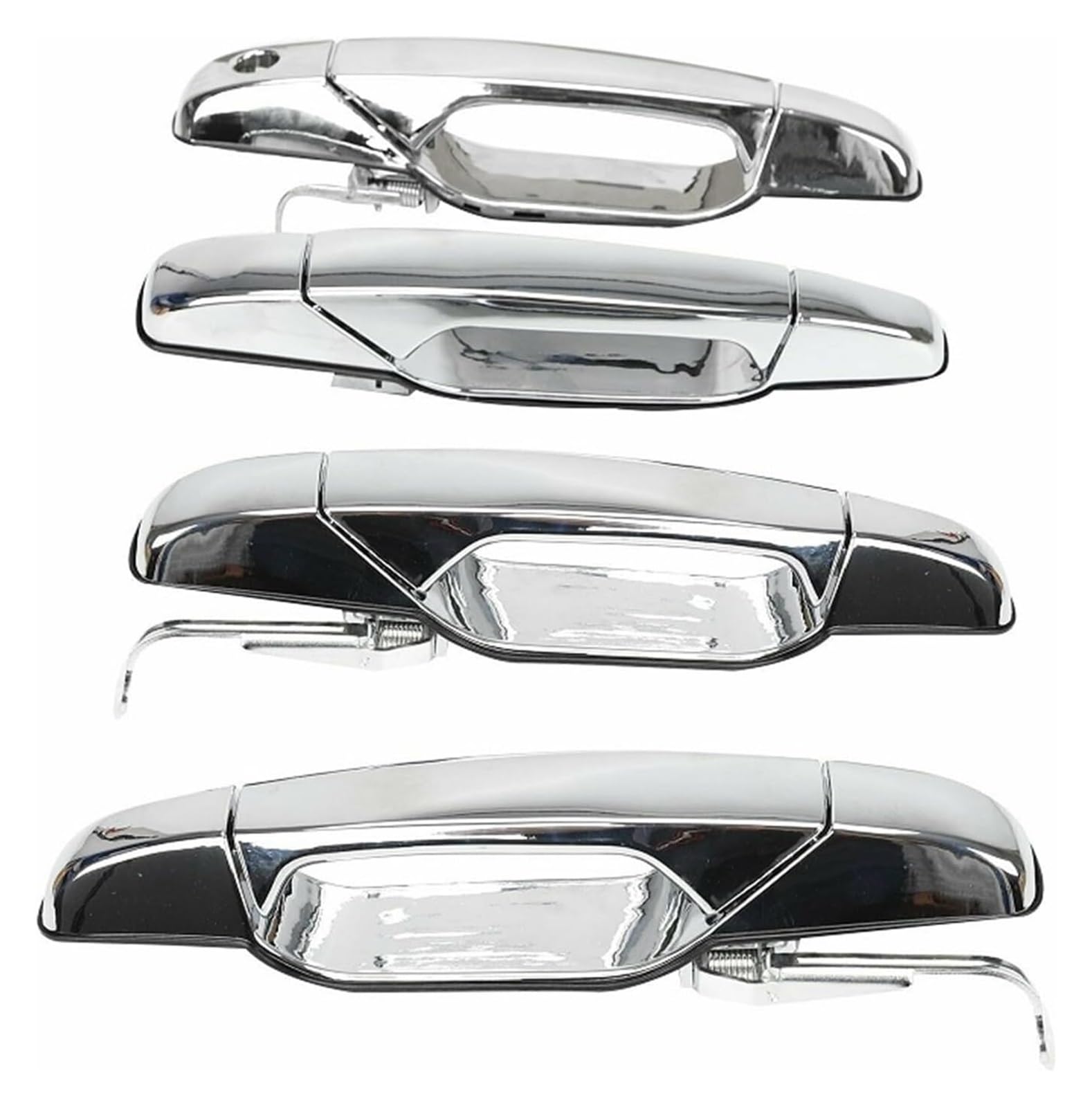 QWQTHGS Car Exterior Door Handle Cap for Tahoe for Yukon for Sierra for Denali 2007-2013 4pcs Chrome Car Outer Exterior Door Handles