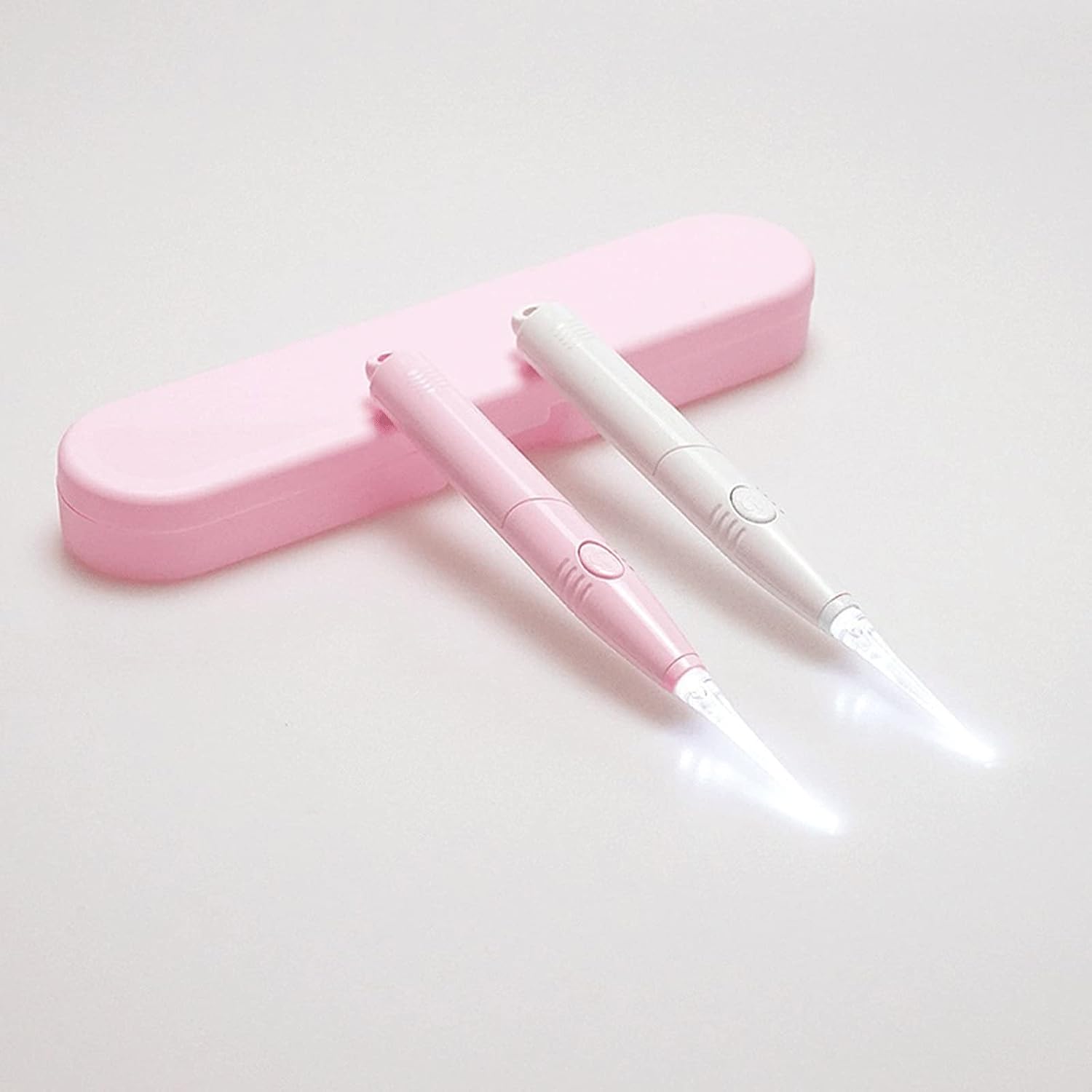 Earwax Removal Lighting Earwax Spoon Clean Earpick Flashlight Safety(Pink)
