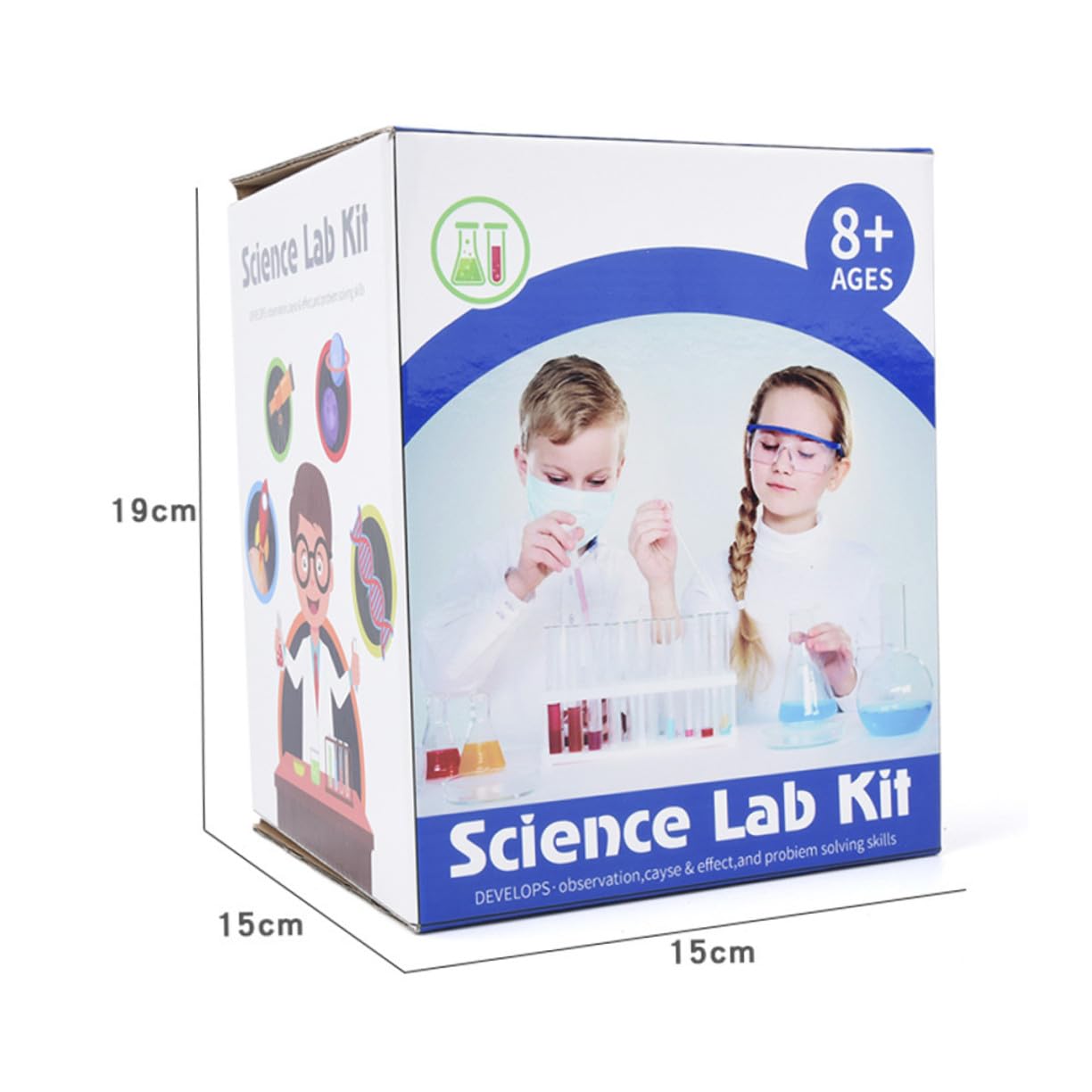 Kit de Experimentos Científicos para Niños de Plástico, 1 Juego | Juego de Química, Laboratorio para Niño y Niña, Ciencia Infantil, Aprendizaje Práctico Color Aleatorio