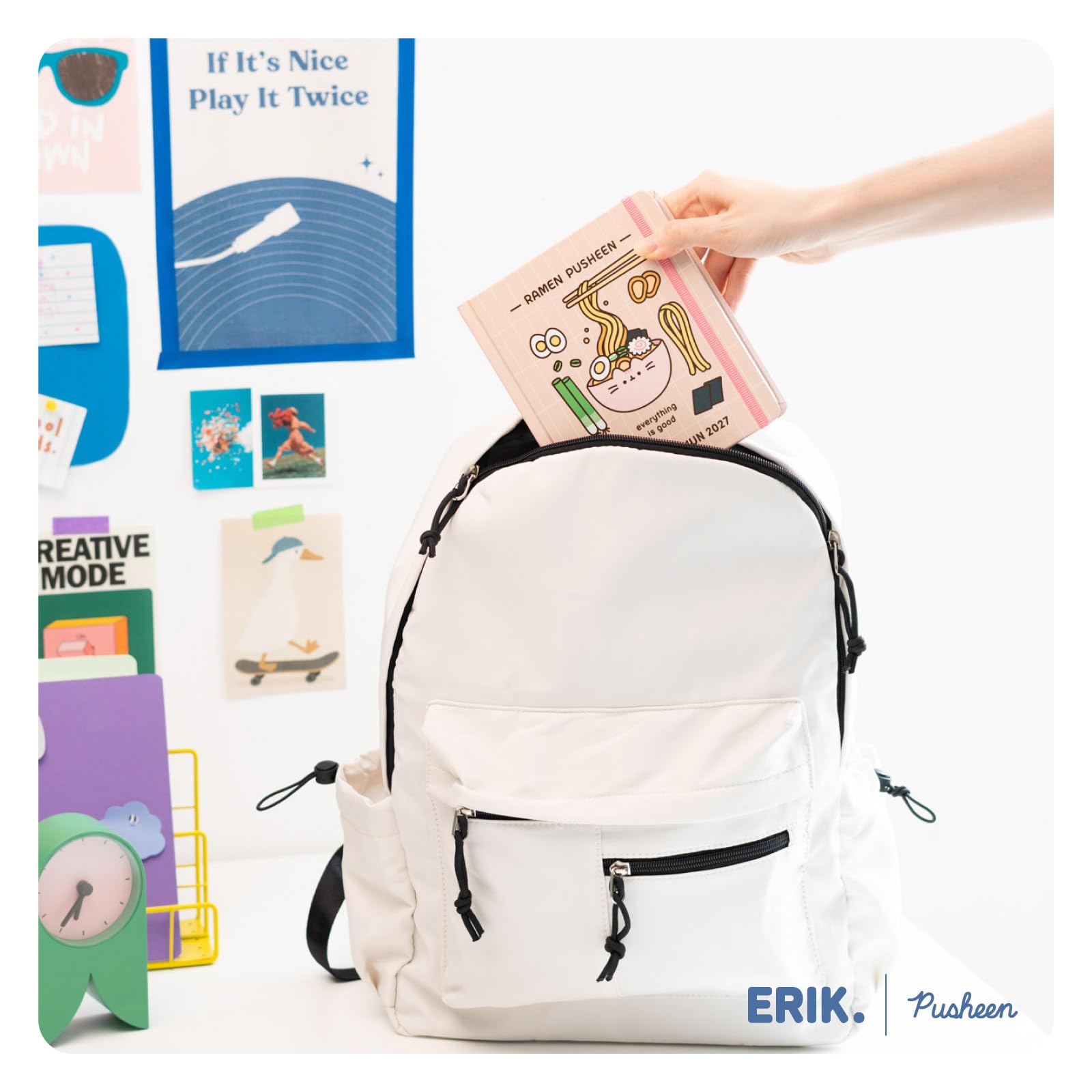 Grupo Erik Academic Diary 2026-2027 Page a Day - Pusheen Gifts for Cat Lovers | Back to School Planner 2026-2027, Mid Year Diary 2026 2027 Day per Page | Pusheen Stationery, Cat Stationery Gifts