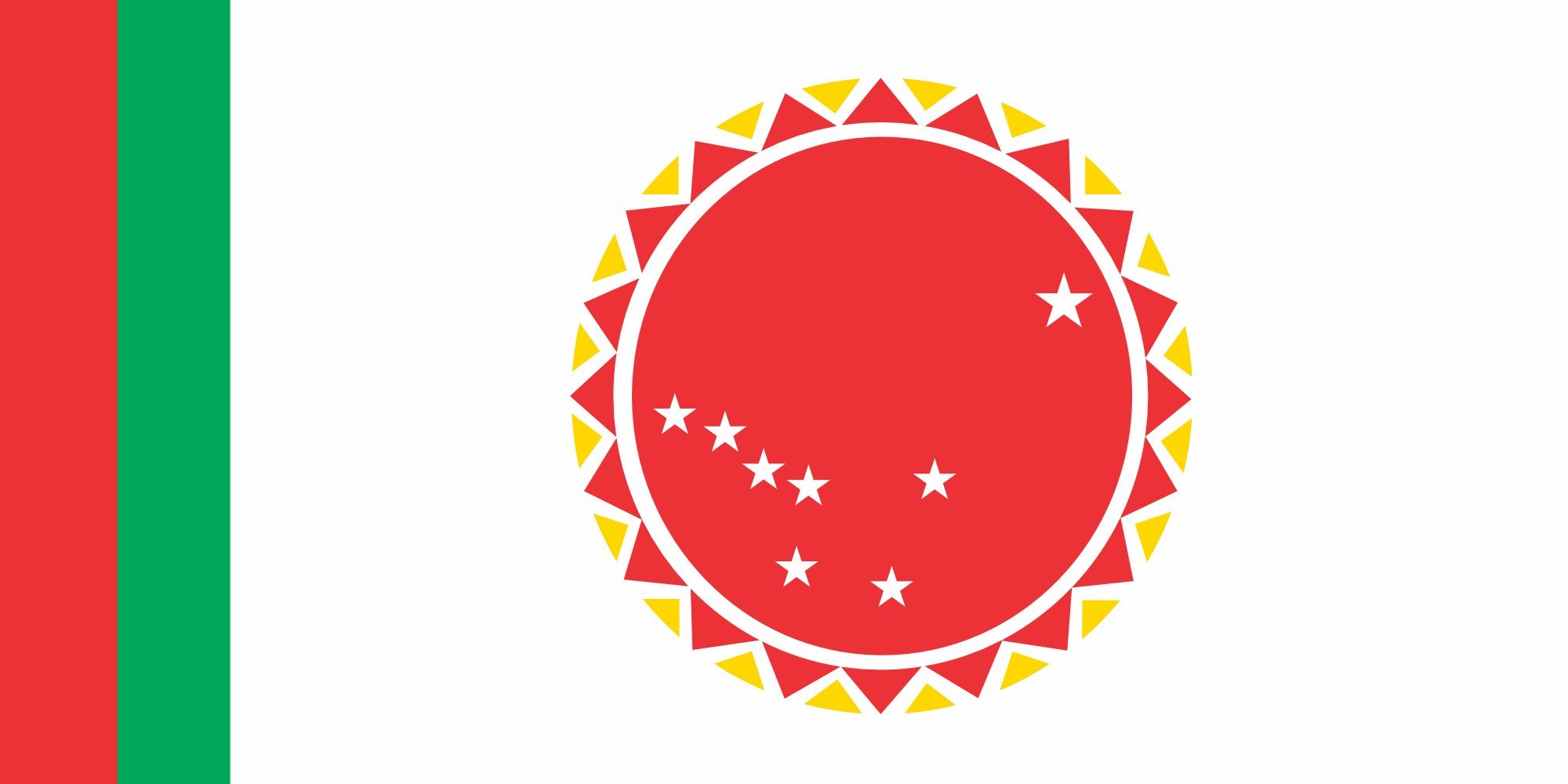 Drapeau large Zarhok aux finitions soignées et mailles denses