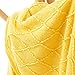 Battilo Home Knit Diamond Pattern Decorative Throw Blanket 50